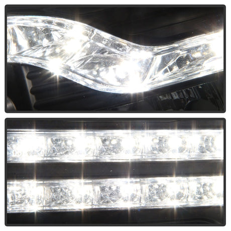 Spyder Chevy Silverado 1500 07-13 V2 Projector Headlights - LED DRL - Black PRO-YD-CS07V2-DRL-BK 5083524
