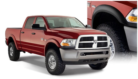 Bushwacker 10-18 Dodge Ram 2500 Fleetside Extend-A-Fender Style Flares 4pc 76.3/98.3in Bed - Black 50918-02