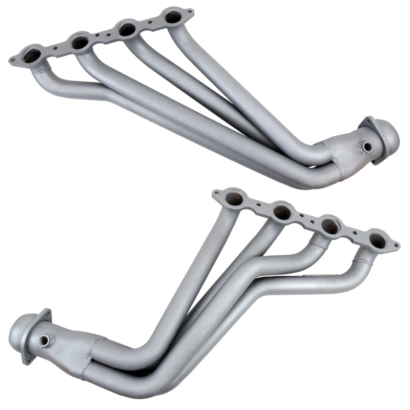 BBK 10-15 Camaro LS3 L99 Long Tube Exhaust Headers With Converters - 1-3/4 Chrome 4021