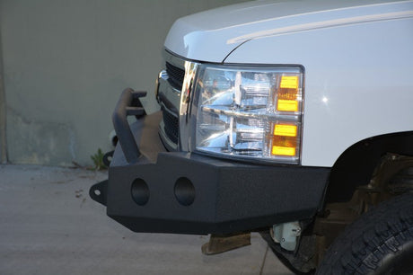 DV8 Offroad 07-13 Chevrolet Silverado 1500 Front Bumper - Black Powdercoat FBCS1-01