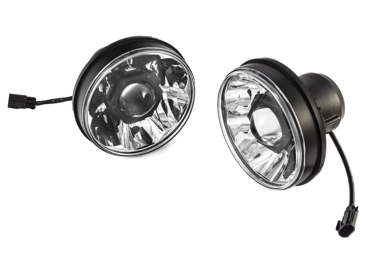 KC HiLiTES 07-18 Jeep JK (Not for Rubicon/Sahara) 7in. Gravity LED Pro DOT Headlight (Pair Pack Sys) 42341