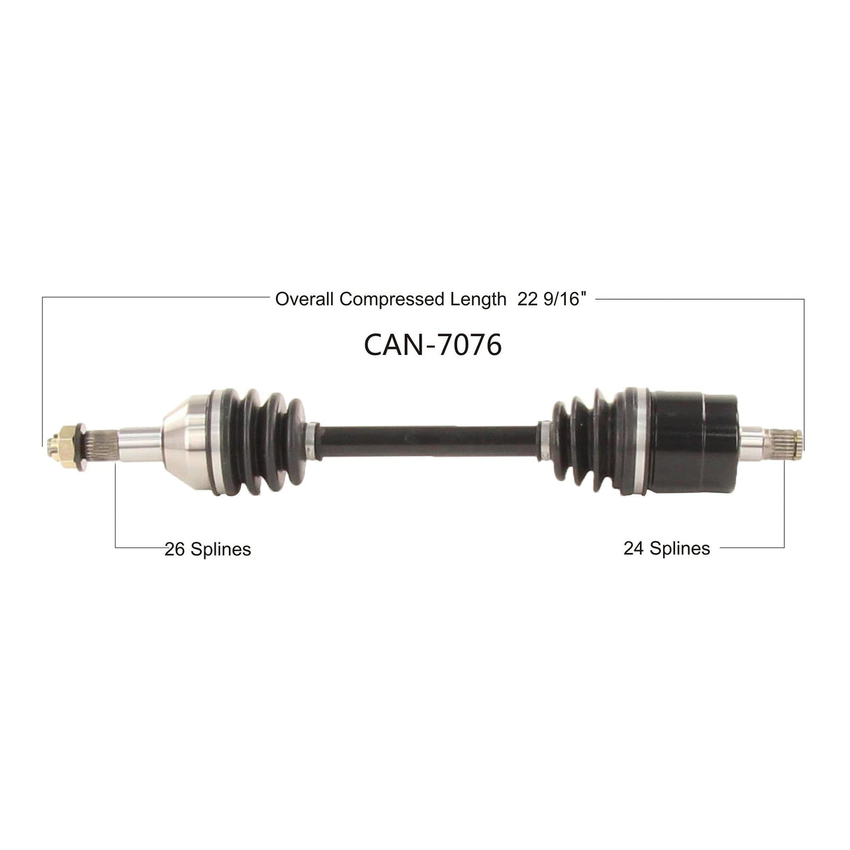 OPEN TRAILHd 2.0 Axle RearCAN-6076HD