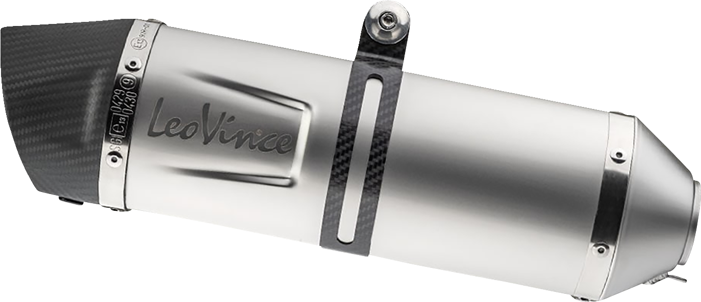 LEOVINCE LV One Evo Slip-On Muffler - Stainless Steel 14383E