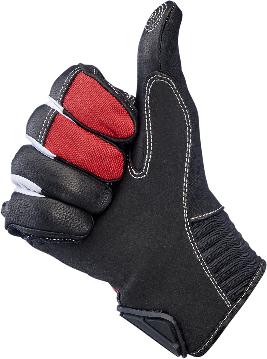 BILTWELL Bridgeport Gloves - Red - XS 1509-0801-301