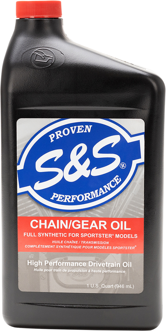 S&S CYCLE Synthetic Chain/Gear Oil - 1 U.S. quart 153763