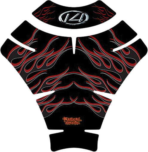 RASCAL GRAFIK Tank Pad Kaw Black/Red RA36521