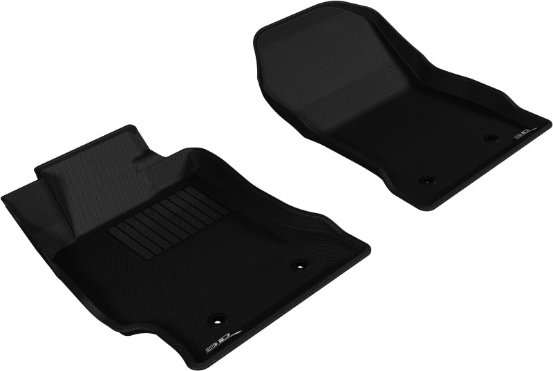 3D MAXpider 2013-2019 Toyota/Subaru/Scion FR-S Kagu 1st Row Floormat - Black L1SC00211509