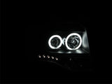 ANZO 2007-2014 Ford Expedition Projector Headlights w/ Halo Black 111113