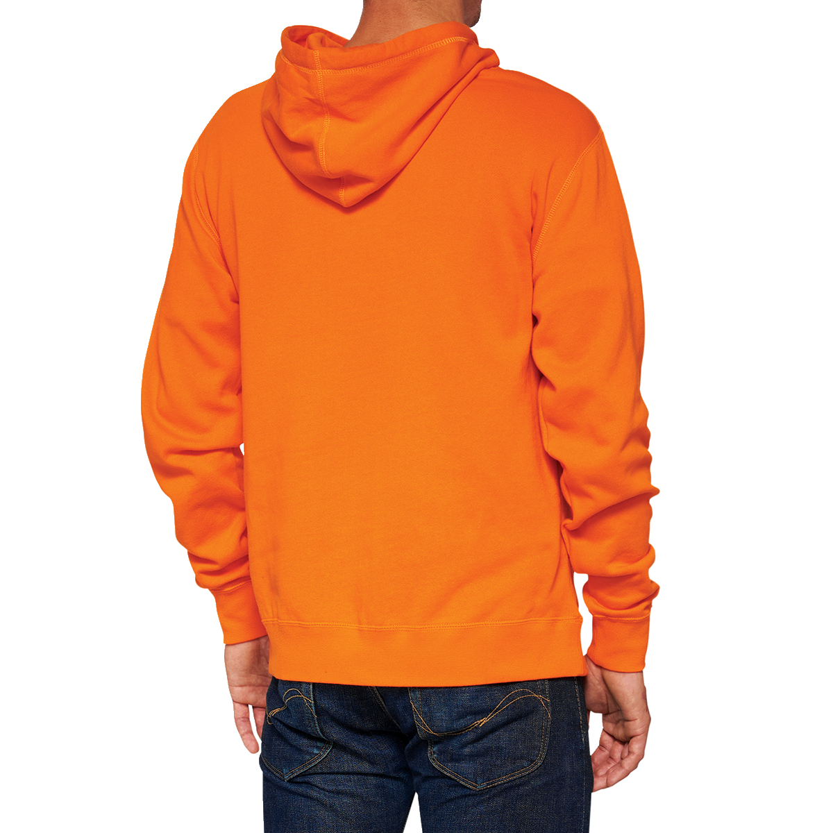 100% Hoodie Icon - Orange - Large 20029-00022