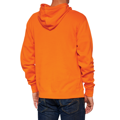 100% Hoodie Icon - Orange - Large 20029-00022