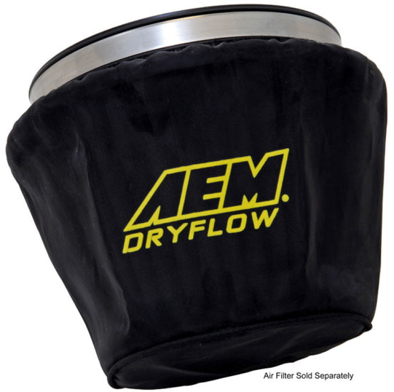 AEM Air Filter Wrap Black 7.5in Length x 5in Width x 5in Height 1-4002