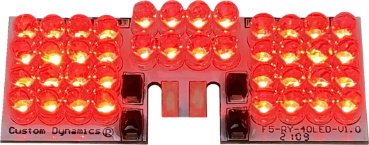 CUSTOM DYNAMICS LED Fender Tip Boards - Red Dual-Intensity GEN-FT-R-D