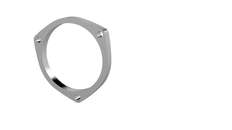 QTP 4in Weld-On QTEC 3 Bolt Flange 10400F