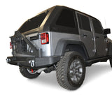 DV8 Offroad 07-18 Jeep Wrangler JK Full Length Rear Bumper w/ Light Holes RBSTTB-11