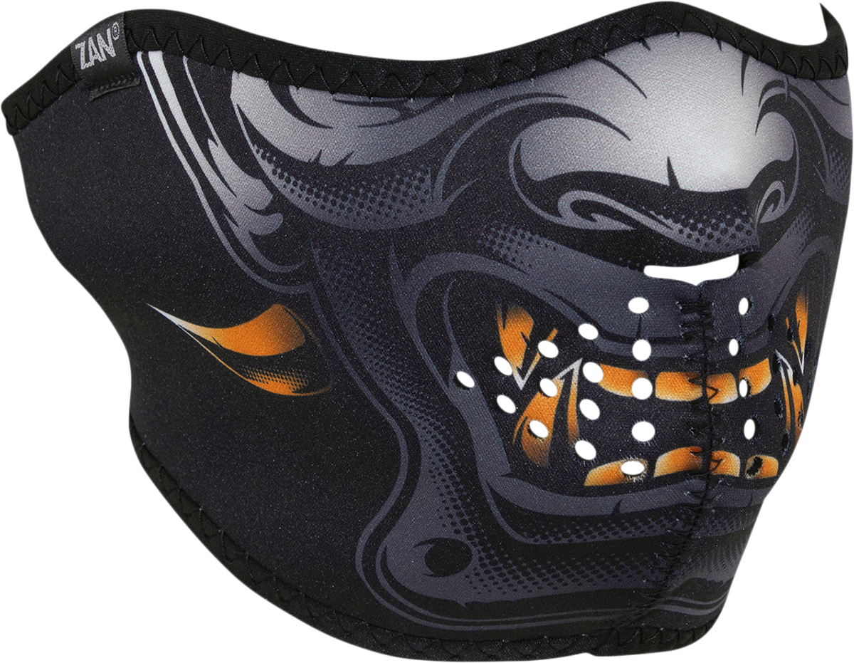 ZAN HEADGEAR Neoprene Half Mask - Horned Demon WNFM470H