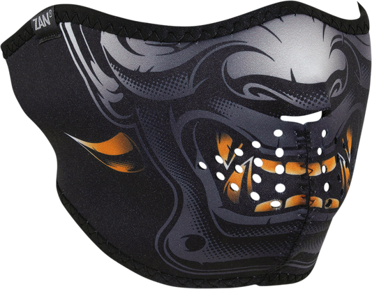 ZAN HEADGEAR Neoprene Half Mask - Horned Demon WNFM470H