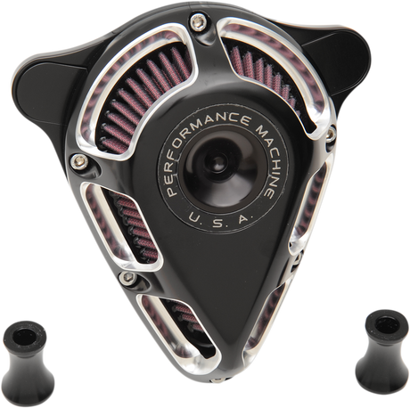 PERFORMANCE MACHINE (PM) Jet Air Cleaner - Contrast Cut - CV/EFI 0206-2112-BM