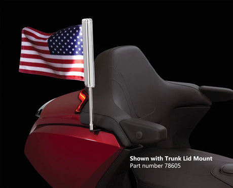 Goldstrike  Lighted Flag Kit For Gold Wing, Black 78610