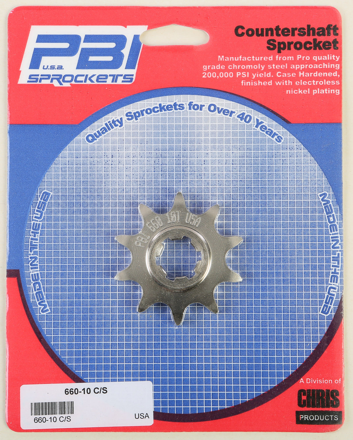 PBIFront Cs Sprocket Steel 10t-520 Kaw/Suz660-10