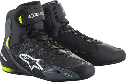 ALPINESTARS Faster-3 Shoes - Black/Yellow - US 8 2510219-155-8