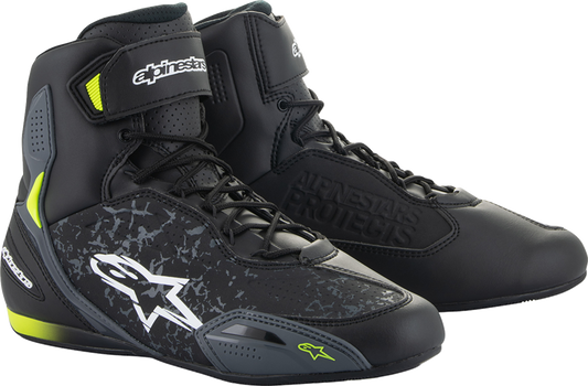 ALPINESTARS Faster-3 Shoes - Black/Yellow - US 8 2510219-155-8