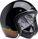 BILTWELL Bonanza Helmet - Gloss Black Spectrum - Large 1001-536-204