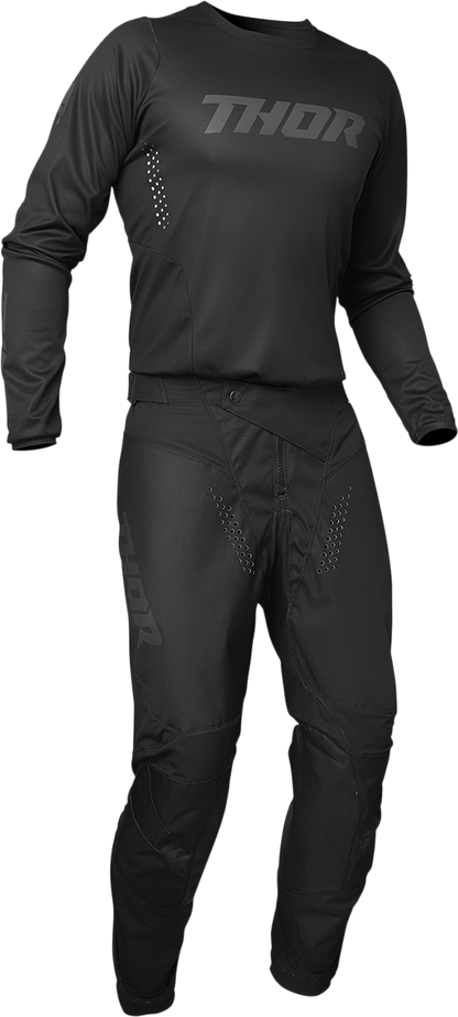 THOR Pulse Blackout Jersey - Black - Large 2910-6205