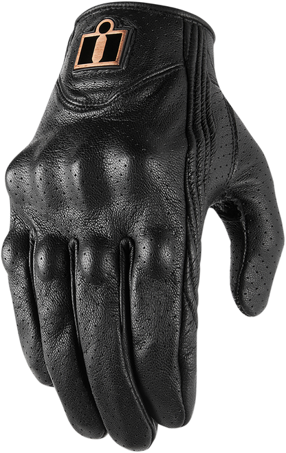 ICON Pursuit Classic™ Perforated Gloves - Black - Large 3301-3832