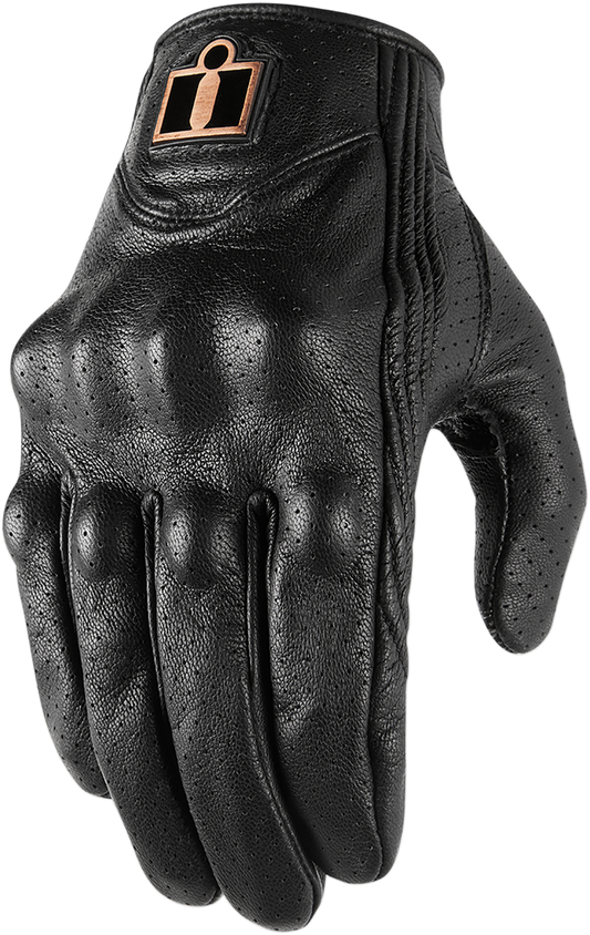 ICON Pursuit Classic™ Perforated Gloves - Black - Large 3301-3832