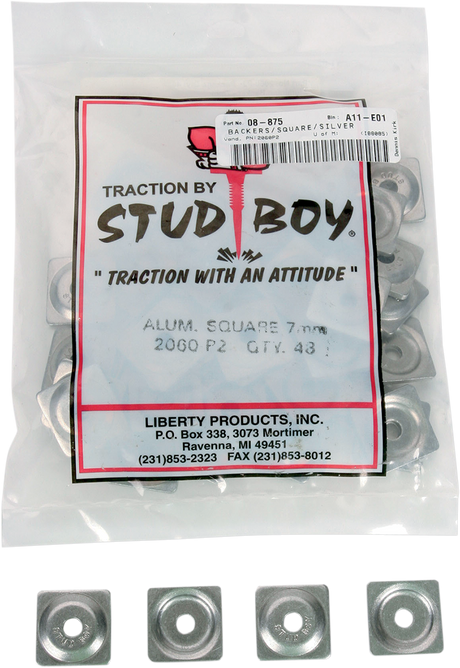 STUD BOY Backer Plates - Aluminum - 7mm - 48 Pack 2060-P2