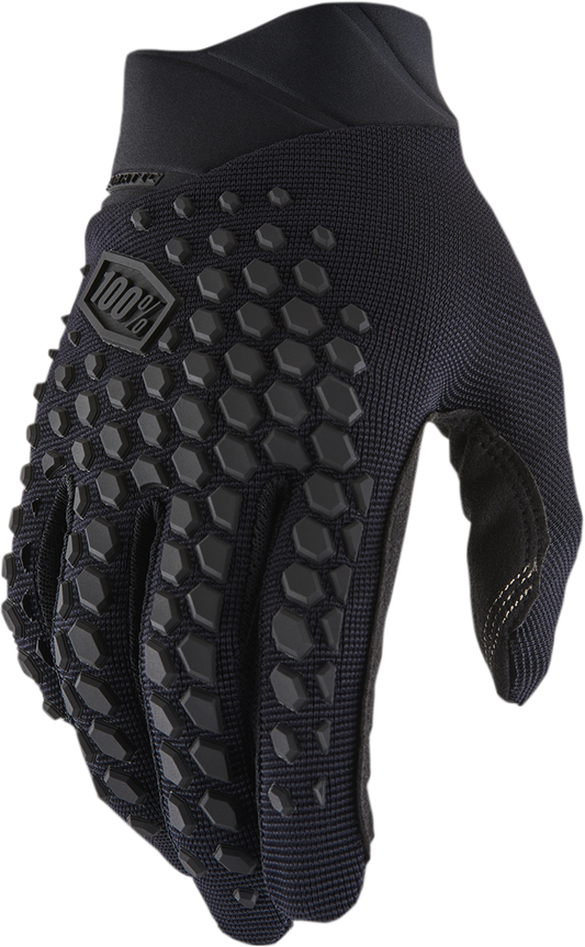 100% Geomatic Gloves - Black/Charcoal - Medium 10026-00001