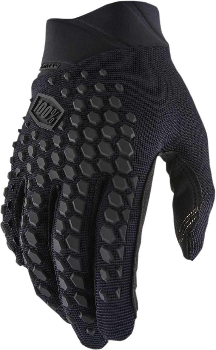 100% Geomatic Gloves - Black/Charcoal - Medium 10026-00001