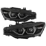 Spyder 12-14 BMW F30 3 Series 4DR Projector Headlights - Black PRO-YD-BMWF3012-AFSHID-BK 5086754