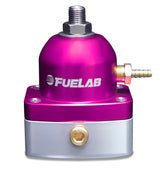 Fuelab 535 EFI Adjustable Mini FPR 25-90 PSI (2) -6AN In (1) -6AN Return - Purple 53501-4