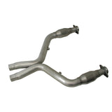 BBK 11-14 Mustang 5.0 Short Mid X Pipe With Catalytic Converters 3.0 For BBK Long Tube Headers 1658