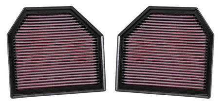 K&N Replacement Air Filter for 11-14 BMW M5/M6 4.4L V8 / 2015 M4/M3 3.0L I6  (2 per box) 33-2488