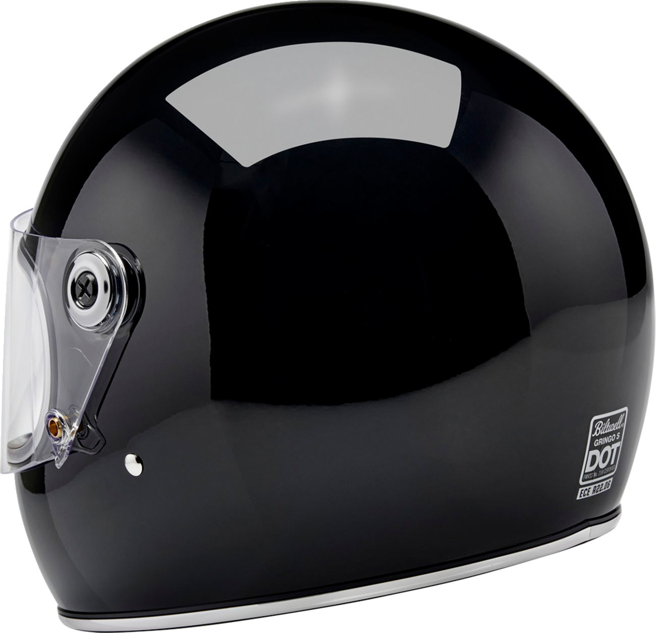 BILTWELL Gringo S Helmet - Gloss Black - Medium 1003-101-503