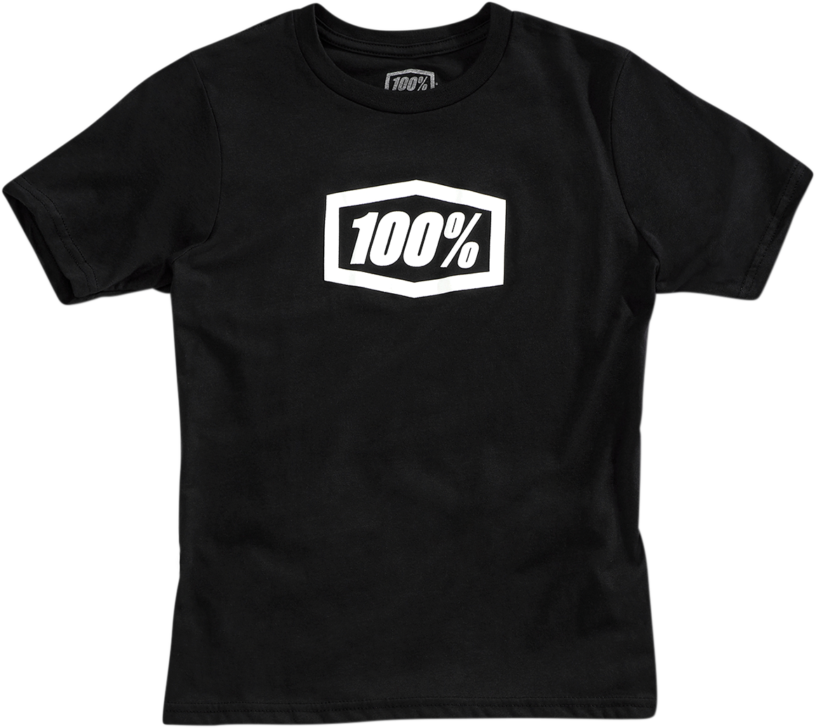 100% Youth Icon T-Shirt - Black - Small 20001-00004