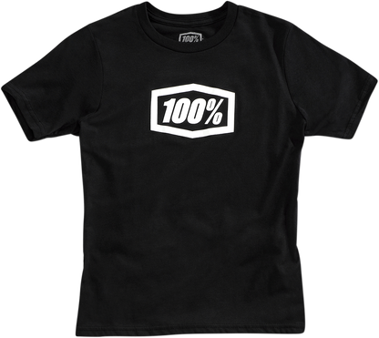 100% Youth Icon T-Shirt - Black - Small 20001-00004