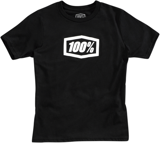 100% Youth Icon T-Shirt - Black - Medium 20001-00005