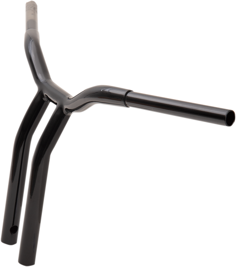 LA CHOPPERS Handlebar - Kage Fighter - One Piece - Bent - 14" - Black LA-7338-14B