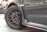 Rally Armor 15-21 Subaru WRX/STI (Sedan ONLY) White UR Mud Flap w/ Red Logo MF32-UR-WH/RD