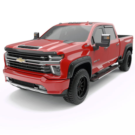 EGR 2019 Chevy 1500 Crew Cab In-Channel Window Visors - Dark Smoke 571651