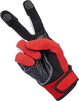 BILTWELL Baja Gloves - Red - Medium 1508-0801-303