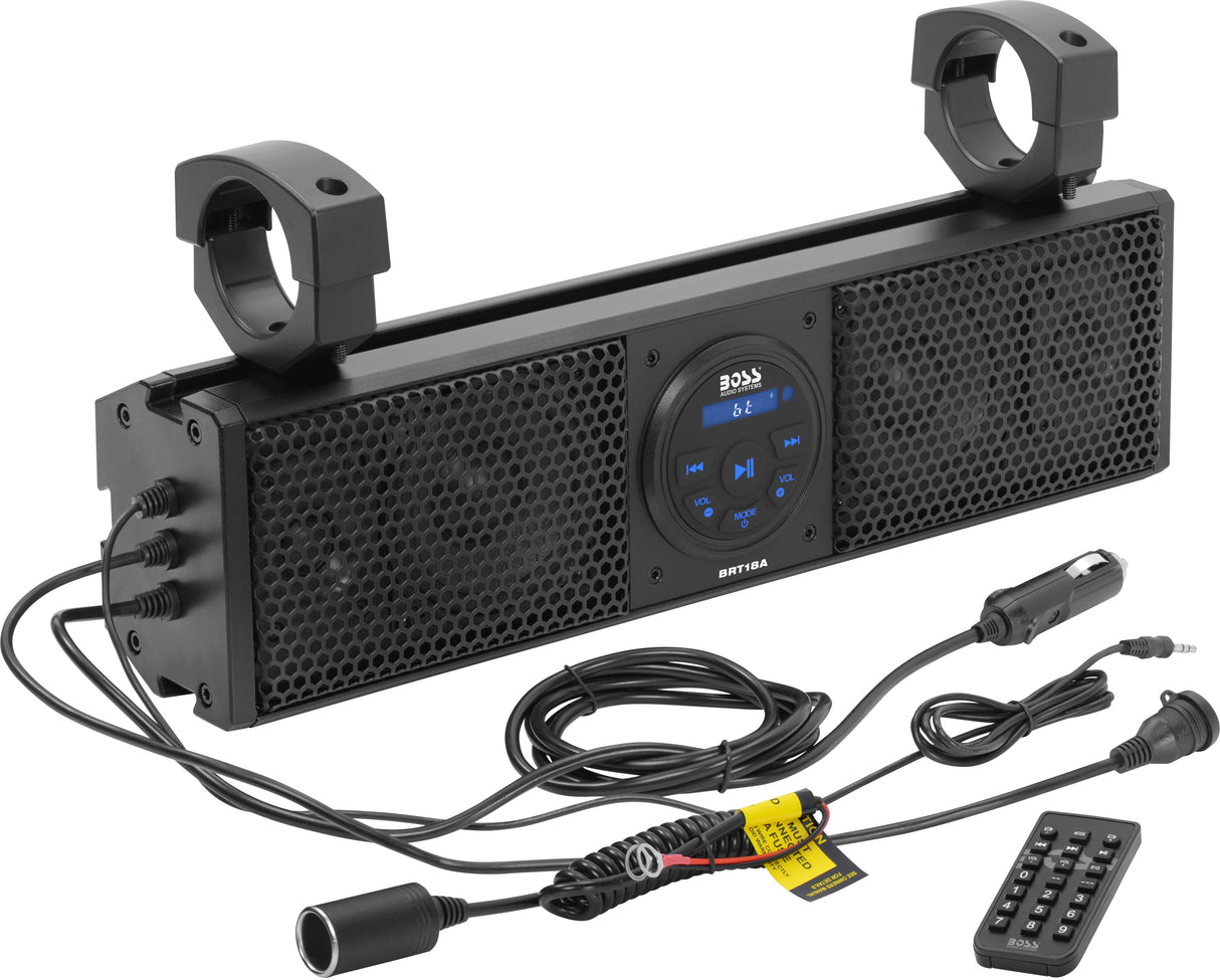 BOSS AUDIO Plug N Play 18" Sound Bar 4 Speakers Fits 1.5-2" Bars BRT18A