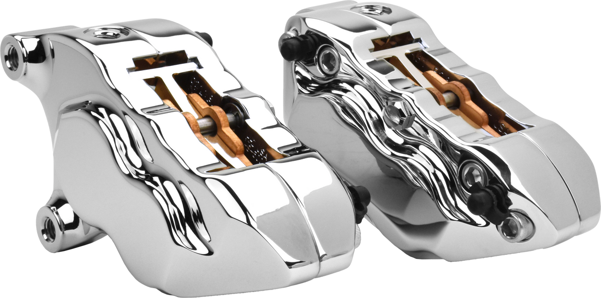 HAWG HALTERS INC 4 Pist Front Dual Caliper Kit Chrome W/ 11.8" Rotor FKDDCC5018