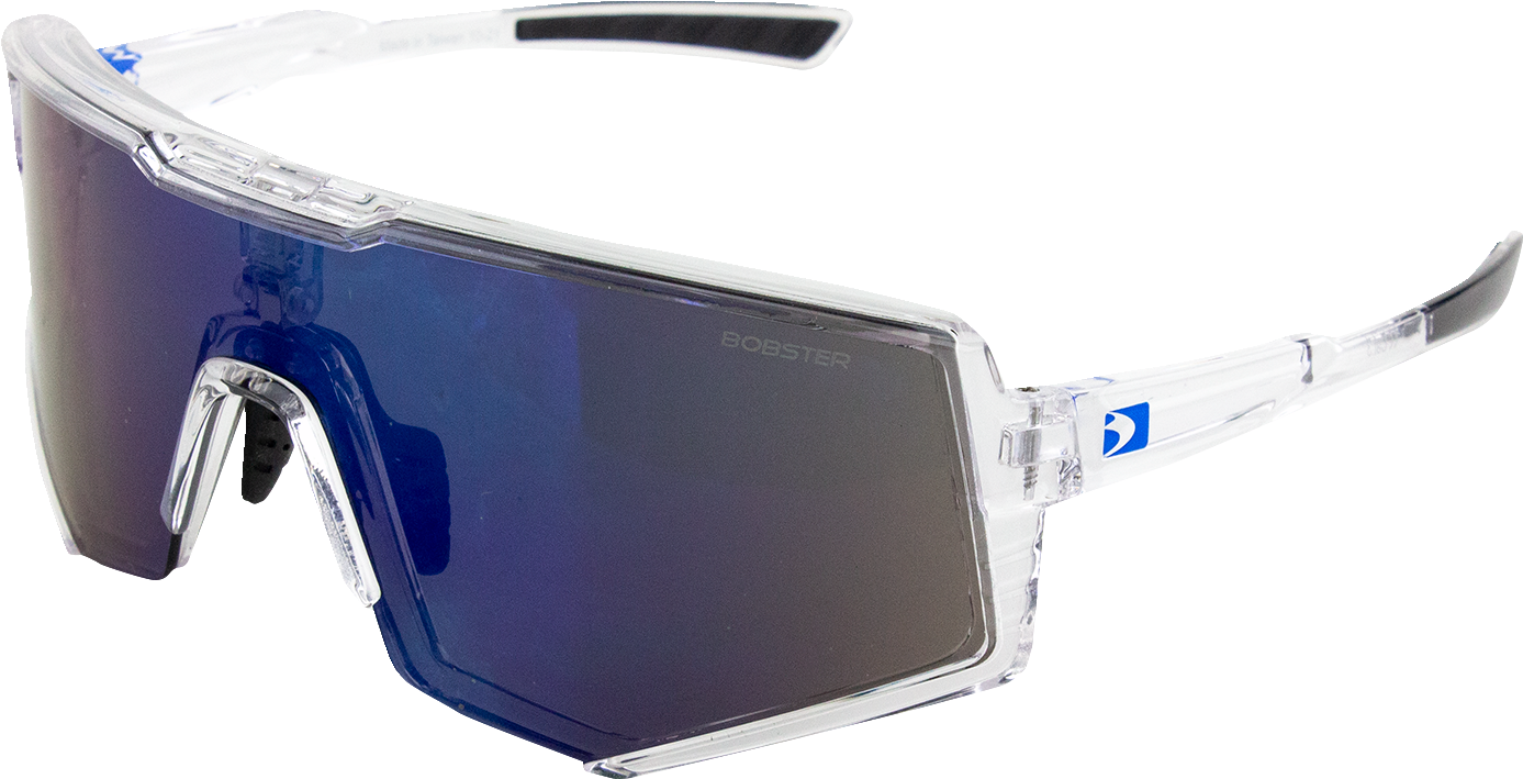 BOBSTER Sprocket Sunglasses - Crystal Clear - Blue Mirror BSPR01