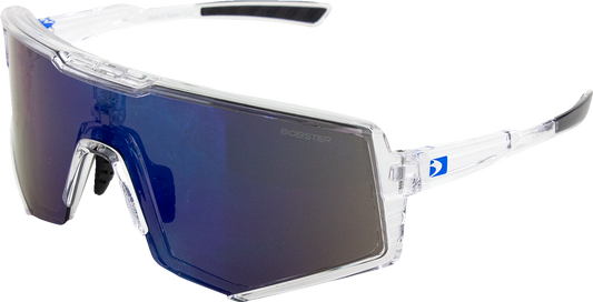 BOBSTER Sprocket Sunglasses - Crystal Clear - Blue Mirror BSPR01