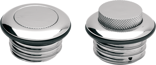 DRAG SPECIALTIES Gas Cap - Non-Vented Pop-Up - Chrome 03-0328-B1