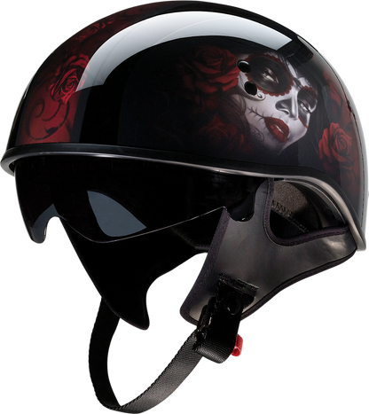 Z1R Vagrant Helmet - Red Catrina - Black/Red - Small 0103-1314